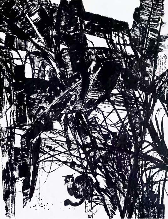 福满枝头。尺寸，193x167Cm。