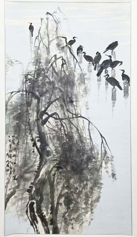 一蓑烟雨任平生，180x96cm。